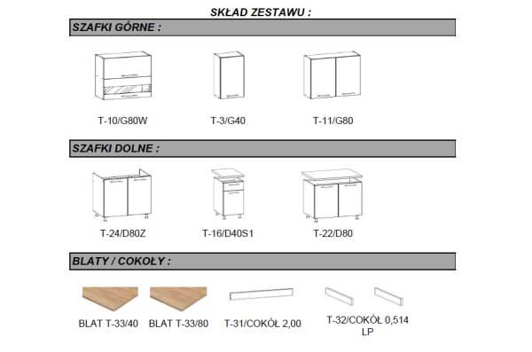 BogFran MEBLE KUCHENNE ZESTAW Tiffany 2.00 - zdjecie nr 3