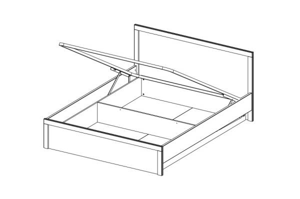 Mebel Bos Łoże 140 z pojemnikiem Jazz - zdjecie nr 4