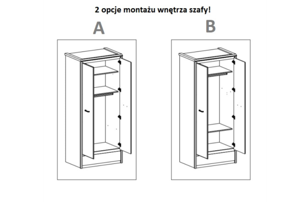 Mebel Bos (Krzeszowska 63 23-400 Biłgoraj) Szafa Nonell 2d1s - zdjecie nr 2