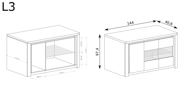 Jarstol Komoda Livinio L-3 - zdjecie nr 1