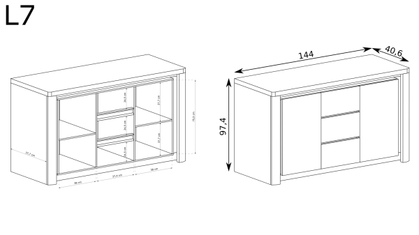 Jarstol Komoda Livinio L-7 - zdjecie nr 1
