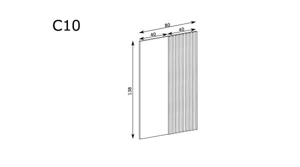 Jarstol Panel z lamelami C-10 Cali - zdjecie nr 1