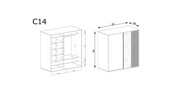 Jarstol Szafa przesuwna 180 C-14 Cali - zdjecie nr 5