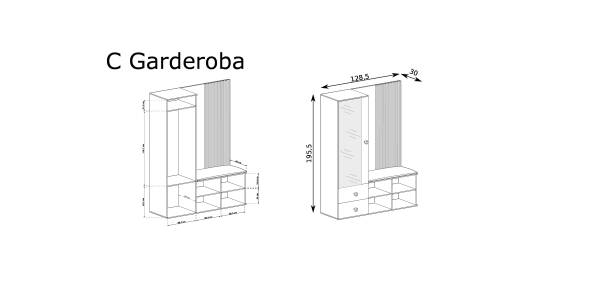 Jarstol Garderoba Cali - zdjecie nr 2