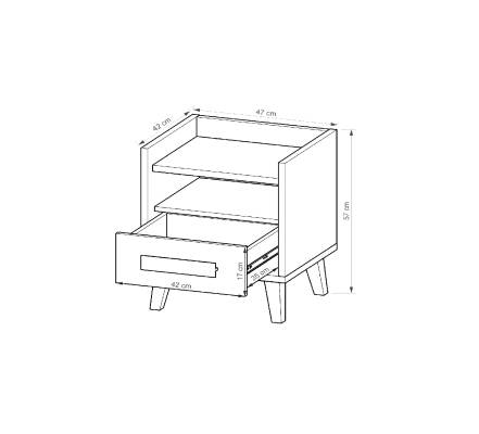 Dolmar WERSO Szafka nocna W11 - zdjecie nr 1