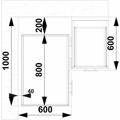 Halmar VENTO szafka dolna narożna DN100/82 - zdjecie nr 2