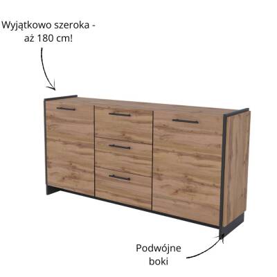 Mebel Bos (Krzeszowska 63 23-400 Biłgoraj) AMINO komoda 2d3s - zdjecie nr 2