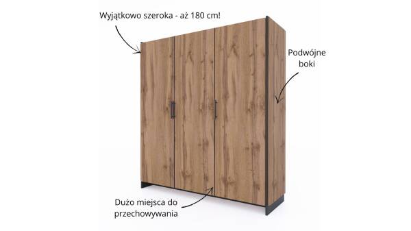 Mebel Bos (Krzeszowska 63 23-400 Biłgoraj) AMINO szafa 3d - zdjecie nr 2