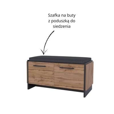 Mebel Bos (Krzeszowska 63 23-400 Biłgoraj) AMINO szafka na buty 2d z siedziskiem - zdjecie nr 2