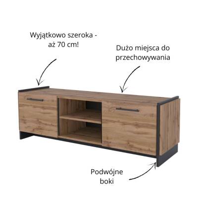 Mebel Bos (Krzeszowska 63 23-400 Biłgoraj) AMINO szafka RTV 2d - zdjecie nr 2