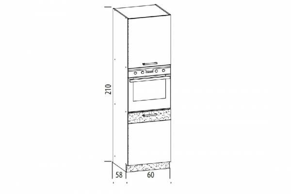 BogFran MODENA MD29/D60P - SZAFKA DOLNA SŁUPEK L/P 60