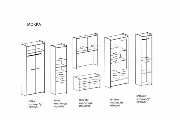 Idźczak Meble MEBLOŚCIANKA MOKKA II - zdjecie nr 3